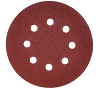 10 disques abrasifs MAKITA Ø 125 mm Red Auto-agrippant avec 8 trous