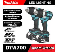 Makita 1000N.M DTW700 hocs électrique sans brosse dynamométrique perceuse électrique sans fil clé 1/2 "outils électriques pour batterie 18V No battery
