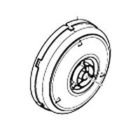 Makita 126846-7 Montage moteur pour nettoyeur de batterie modèle CL108FD