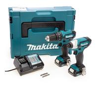 Makita 12Vmax Cxt Perceuse Combi & Impact Conducteur Paquet Double 2 X 2.0Ah