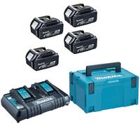 Makita 18V Energy Kit avec double chargeur et quatre batteries 5 Ah