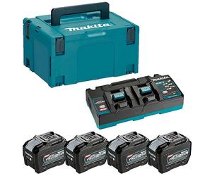 Makita 1910A8-3 Energy XGT 40 V 4x8.0 Ah kit avec chargeur rapide double