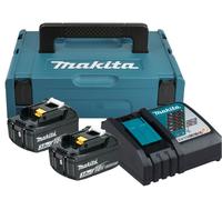 Pack énergie (2x3,0 Ah) avec chargeur simple et coffret Makpac - MAKITA 197952-5