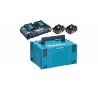 Makita 198077-8 - batterie Li-Ion 18V - pack débutant (2x 6,0Ah) avec coffret Mbox