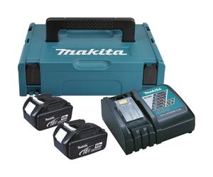 Makita 19866-5 Pack Énergie 18V Li-ion - 2 Batteries 4,0 Ah - MAKPAC