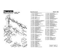 Makita 231795-6-0243 Ressort de tension 8 pièces d'origine 3901