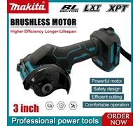 Makita 3 pouces Mini scie circulaire électrique sans brosse sans fil Rechargeable portable électrique couper meuleuse outil 18V batterie No Battery