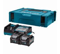 Makita 40V Li-ion MAX Set de démarrage - 2 batteries 2,0 ah - Mbox - 191V15-1