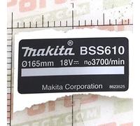 Makita 862352-5 Plaque pour scie circulaire BSS610