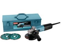 MAKITA 9558HNRKD3 Meuleuse d'angle avec 2 disques diamant en coffret 125 mm 840 W