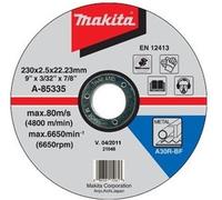 Makita A-85335 Disques a tronçonner métal 230x2,5x22mm