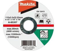 Makita A-85363 Disques a tronçonner pour matériaux 125x3x22mm