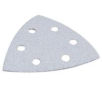 MAKITA B-21696 - Pack de 10 lijas perforadas para pintura y barniz de grano 80 tipo delta de 93mm