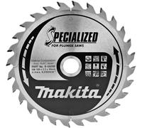 Lame carbure MAKITA B-33009 ''Specialized'' Bois pour scies circulaires à batterie Ø 165mm