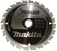 Makita Lame carbure B-33093 'Specialized' Bois avec clous pour scies circulaires