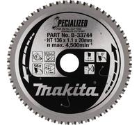Makita B-33744 Lame de scie circulaire, alliage T.C.T spécialisé, 136 x 20 mm, 56 dents