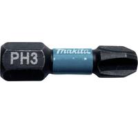 Makita B-63622 Embouts Impact Black 25 mm PHILLIPS (PH), Hexa 1/4''