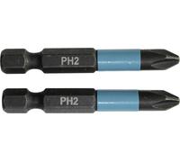 Makita B-63725 Embouts 1/4" Impact Black PH2, 50mm