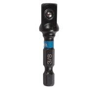 Makita Adaptateur de torsion B-66868 impact - 3/8" carré vers 1/4" 6 pans - 50 mm - Noir