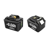 Makita batterie 18V, capacité 9000mAh, compatible avec BL1850B, BL1840B, BL1860, noir