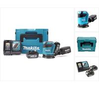 Makita BBO 180 RFJ Ponceuse excentrique 18V Li-ion + 2x Batteries 3.0Ah + Chargeur + Coffret Makpac