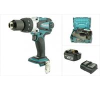 Makita BHP 458 LXT 18 V Li-Ion Perceuse-visseuse à percussion sans fil + Coffret MAKPAC + 1x Batterie + Chargeur