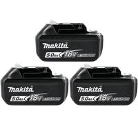 Makita BL1850 Batterie Lithium-Ion 18 V 5,0 Ah 3 pièces 18 V