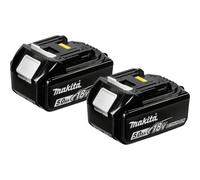 Makita BL1850B - Batterie - Li-Ion - 5 Ah - 90 Wh (pack de 2) - pour Makita BBO180, BJV180, DBO180, DHR182, DJV182, DPB181, DUR187, UR180 ; G-Series JV183