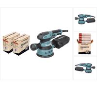 Makita BO 5041 Ponceuse excentrique / ponceuse 300 W 125 mm + 2x Toolbrothers SPIDER Set d'abrasifs en filet