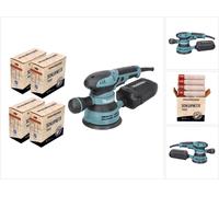 Makita BO 5041 Ponceuse excentrique / ponceuse 300 W 125 mm + 4x Toolbrothers SPIDER Set d'abrasifs en filet