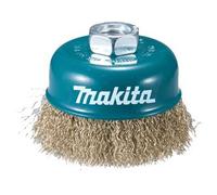 Makita Brosse boisseau à fils acier laitonés et ondulés pour meuleuses d'angle Ø100mm - D-39805