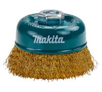 MAKITA Brosse boisseau en fil de laiton, fil ondulé 0,3 mm, 90 mm D-39780