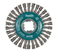 Makita Brosse métallique X-Lock 115 mm, Acier au carbone, Métal, Meuleuse d'angle