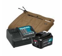 Makita CB100DB 10.8-12V Li-Ion Batterie Couverture Chauffante + 4Ah Batterie + Chargeur