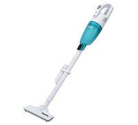 Makita CL117FDX2 Aspirateur sans fil 10.8V Li-Ion 2,0Ah - sans sac, 3 vitesses d'aspiration, LED, blanc-bleu