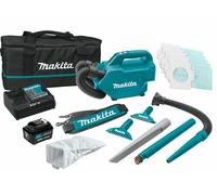 Makita CL121DSM - Set aspirateur Li-Ion 12V (1x batterie 4,0Ah) - 1300l/min - 0,5L