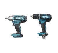 Makita Clé à chocs 190 nm & DDF482Z Perceuse visseuse 60 nm 18 V Bleu