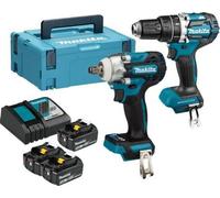 Makita Combo DHP484Z + DTW300Z BL 18V LXT 5Ah 3 bat. Marque MakPac