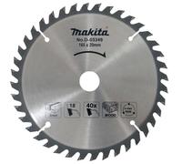 Makita D-03349 Lame de scie circulaire pour bois Argenté/noir 165 x 20 x 40 dents 0 V