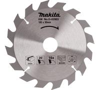 Makita Lame carbure standard bois, pour scies circulaires, 185x30/16Z - D-03903