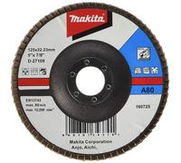 Makita D-27109 Plateaux a lamelles 125 x 22,23 mm A80