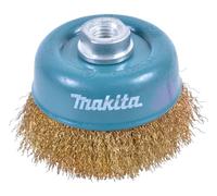 MAKITA Brosse boisseau en fil de laiton, fil ondulé 0,3 mm, 90 mm D-39780