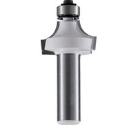 Makita D-48309 Fraise à défoncer ronde avec roulement, tige de 6 mm avec 2 cannelures, dimensions 20,6 x 52,3 mm