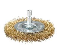 Makita Brosse disque D-73689 Ø75 mm revêtue de laiton ondulée hexagone 1/4"