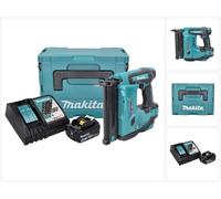 Makita DBN 500 RM1J Cloueuse sans fil 15-50 mm 90° 18 V + 1x Batterie 4,0 Ah + Chargeur + Coffret MakPac