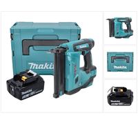 Makita DBN 500 T1J Cloueur pneumatique sans fil 15-50 mm 90° 18 V + 1x Batterie 5,0 Ah + Coffret MakPac - sans chargeur
