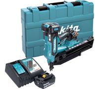 Makita DBN 901 RF1K Cloueuse sans fil 18 V 50 - 90 mm Brushless + 1 batterie 3,0 Ah + chargeur + coffret