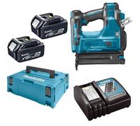 Makita DBN500RTJ Cloueuse Mini Sans Fil - 18V Li-ion - 2 Batteries 5,0 Ah - MAKPAC - 18 Gauge - 15 À 50 Mm