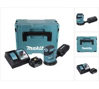 Makita DBO 180 RT1J Ponceuse excentrique sans fil 18 V + 1x Batterie 5.0Ah + Chargeur + Makpac