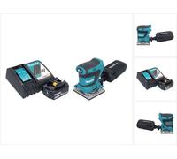 Makita DBO 484 RF1 Ponceuse vibrante sans fil 18 V 112 x 102 mm + 1x batterie 3,0 Ah + chargeur